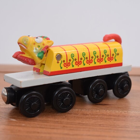 Thomas Tank Engine Wooden Railway Train Chinese Dragon Vintage Train 2003 - Picture 2 of 6